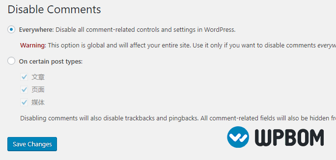 WordPress 关闭评论方法 WordPress 关闭评论方法-WP帮