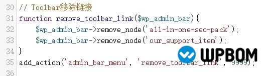 WordPress移除顶部工具栏链接的方法(Toolbar) WordPress移除顶部工具栏链接的方法(Toolbar)-WP帮
