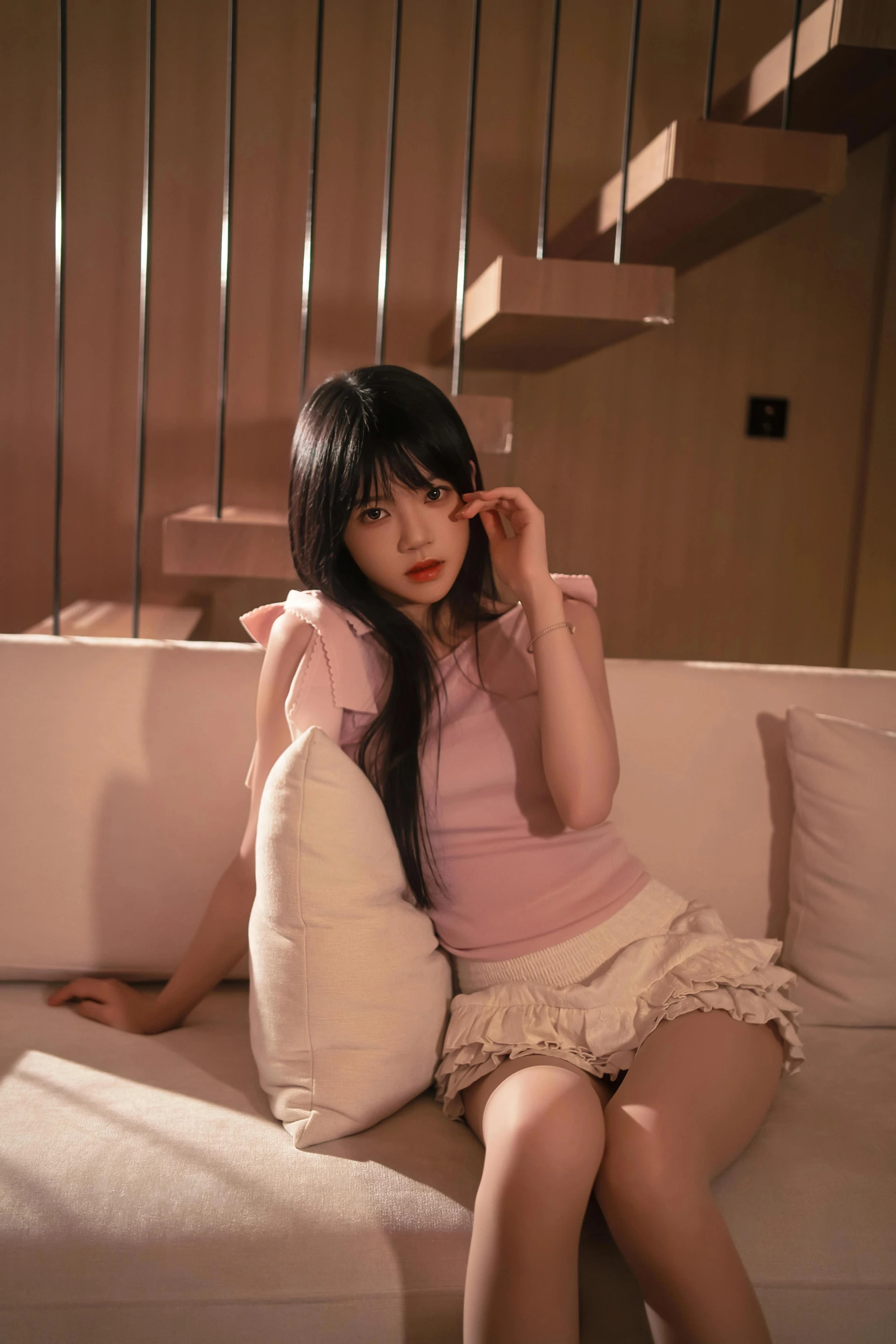 桜桃喵《CherryKISS 深夜不眠》粉色蝴蝶结上衣居家写真 桜桃喵《CherryKISS 深夜不眠》粉色蝴蝶结上衣居家写真